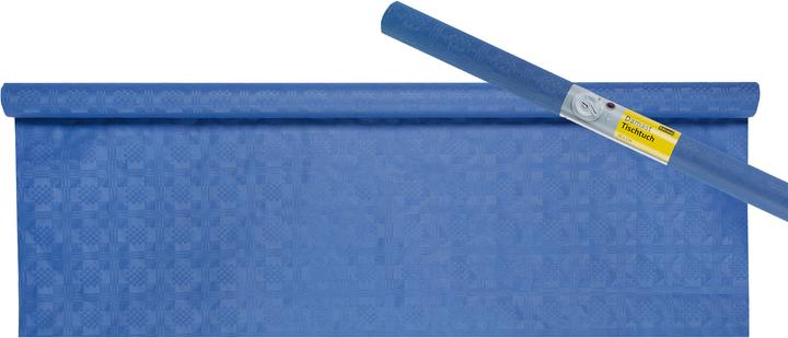 Actual product image Idena Damask Tablecloth 1x10m Roll Dark Blue