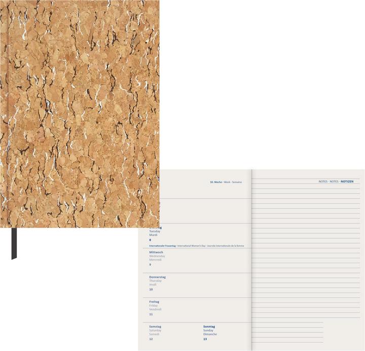 Idena Agenda A5 2023 Kork FSC-Mix (A5, Deutsch)