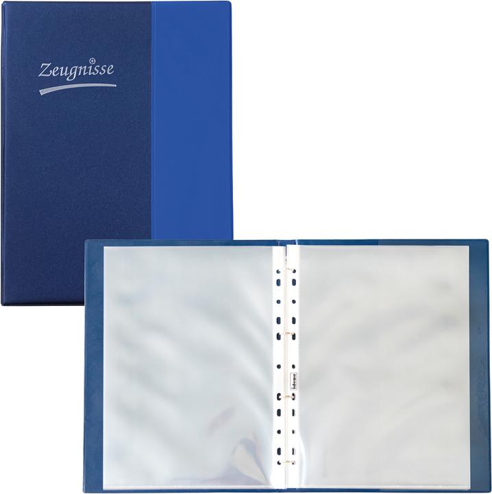 Produktbild Idena Zeugnisringbuch A4 10 Hüllen blau (A4, 1 x)