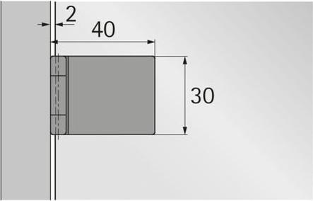 Actual product image Hettich Glass door hinges ET 5150 Z