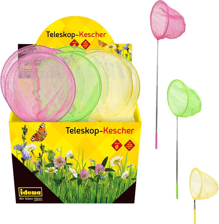 Actual product image Idena Telescopic landing net Ø 20cm x 83cm, 3 colours