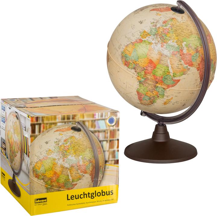 Produktbild Idena Leuchtglobus Antik Ø 30cm (30 cm)