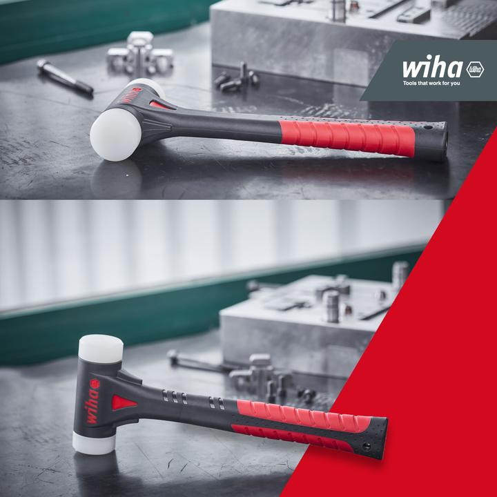 Productafbeelding Wiha FibreBuzz® soft-face hamer terugslagvrij, polyamide slagkop 320 mm | 44598 (740 g)