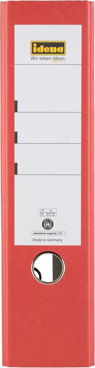 Produktbild Idena Ordner A4 rot 8cm Wolkenmarmor FSC-Mix (A4, 80 mm, 1 Stück)