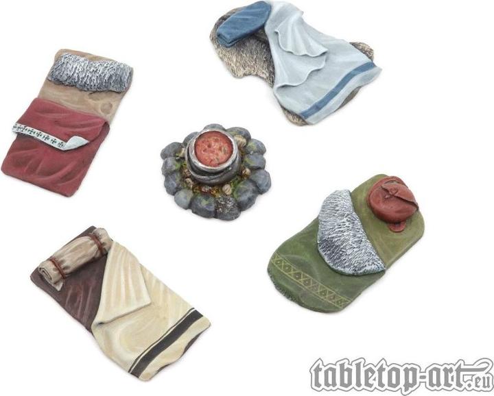 Produktbild Tabletop-Art Dekoration Abenteurer Lager – Set 1 5 Teile