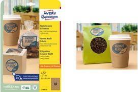 Image du produit Avery Étiquettes marron naturel