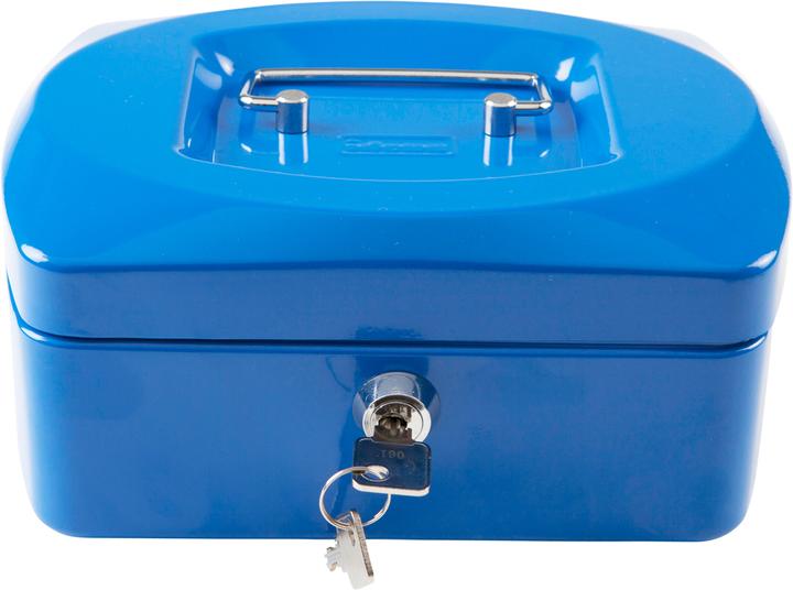 Actual product image Idena Cash box 8" 205x160x90mm, blue