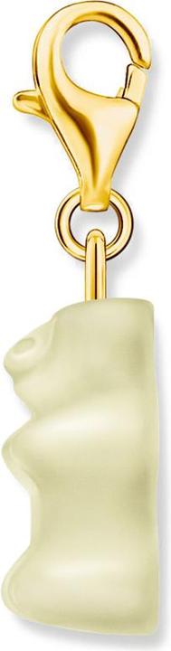 Produktbild Thomas Sabo Charm-Goldbären-Anhänger in Weiss vergoldet (Silber 925)