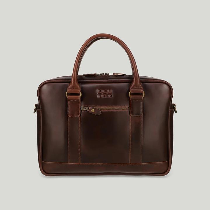 Image du produit Buckle & Seam Serviette Everett Marron/Dots