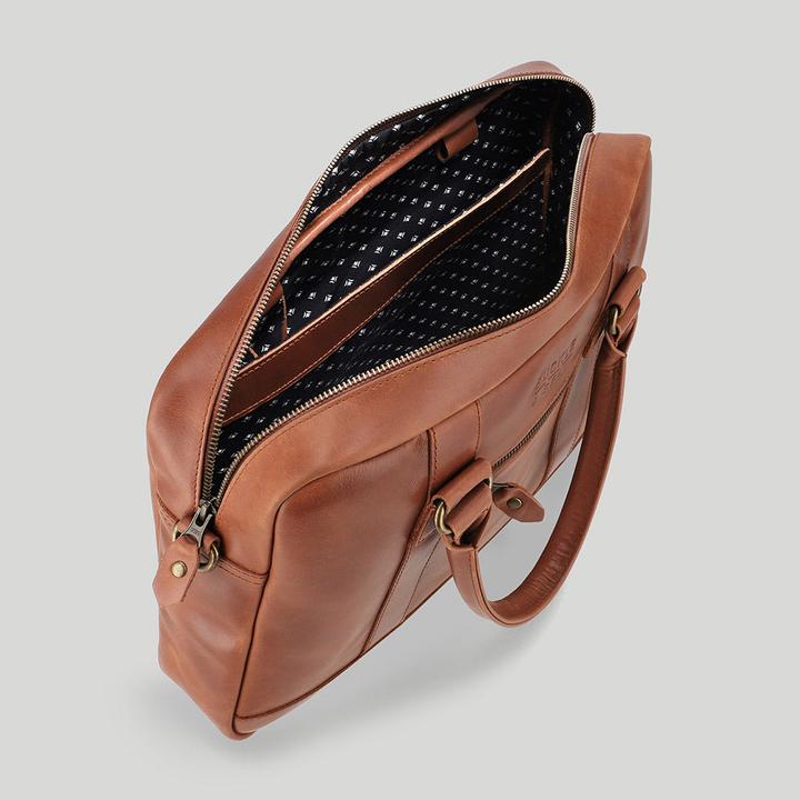 Produktbild Buckle & Seam Aktentasche Everett Cognac/Dots