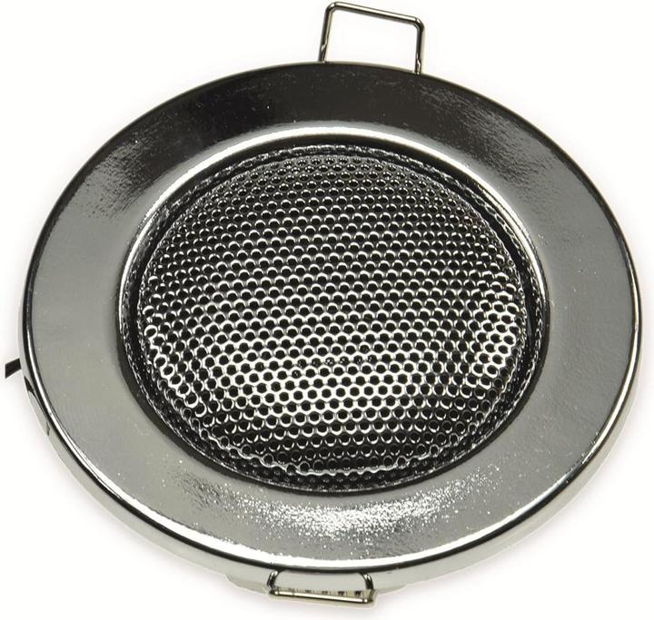 Actual product image König Design Ceiling Recessed Speaker "Mini" Halogen Look Ø 8 cm Recessed 6 cm chrome (1 pcs.)
