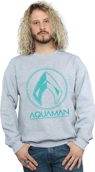 Immagine prodotto Aquaman Aqua Logo Felpa Uomo (M)