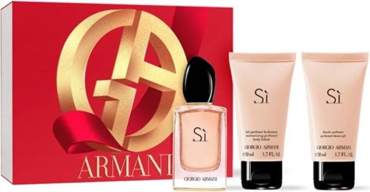 Image du produit Giorgio Armani Sì Set Eau de Parfum 50ml + Gel Douche 50ml + Lait Corporel 50ml (Eau de parfum, 150 ml)