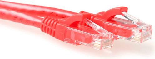 Image du produit Câble patch CAT6 U/UTP rouge d'1 mètre sans fil avec connecteurs RJ45. Cat6 u/utp snagless rd 1.00m (U/UTP, CAT6, 1 m)