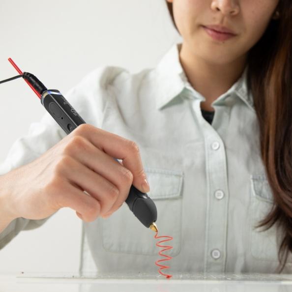 Actual product image 3Doodler FILAMENT 75 PCS ABS 3 COLORS AB-MONO-75 (ABS, 3 mm, 2 g, White, Black, Silver)