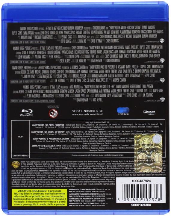 Immagine prodotto 4 Grandi Film: Harry Potter. Anni 1-4 (4 BD) (Blu-ray, 2013, Multilingue)