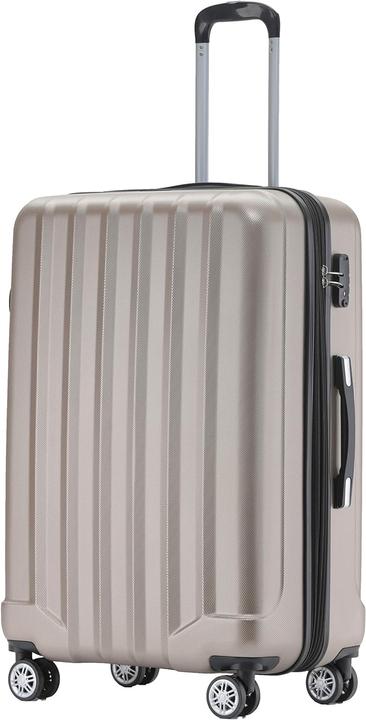 Image du produit Beibye TSA Lock 2080 Travel Case Champagne Set (115 l, M (50 - 90l), L (90 - 115l), XL (à partir de 115l))