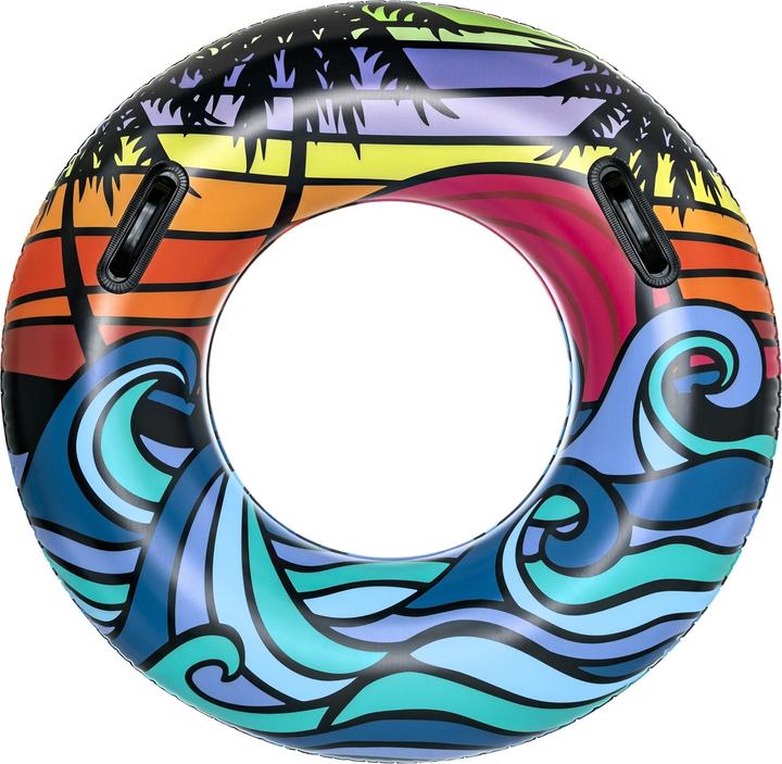 Actual product image Bestway 36350 / 23 Inflatable Toy for Pool & Beach Multicoloured Pattern Floating Tube