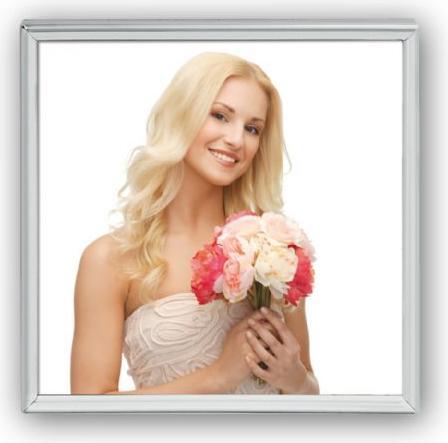 Produktbild ZEP Bilderrahmen 120S01-66 Silver Plated 15x15 cm (13 x 13 cm)
