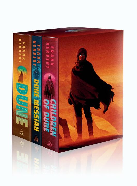 Actual product image Frank Herbert's Dune Saga 3-Book Deluxe Hardcover Boxed Set (English, Frank Herbert, 2023)