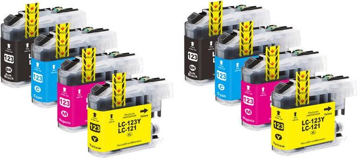 Produktbild Hermex Kompatible Tintenpatrone XL für Brother MFC-J4410DW (M, GY, C, Y, BK)