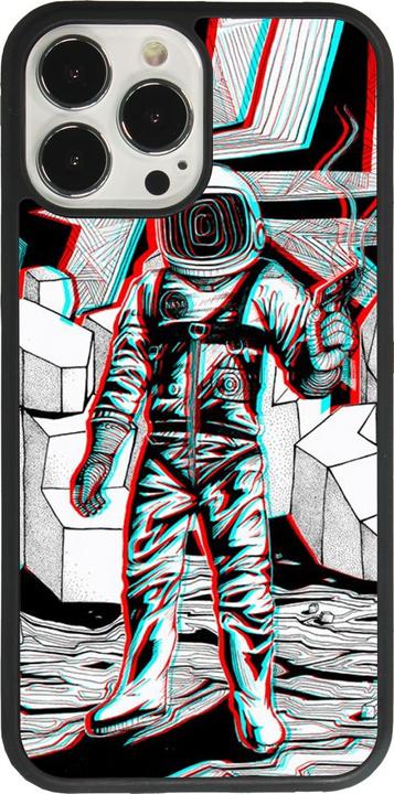 Actual product image PhoneLook Cover Silicone Black Anaglyph Astronaut (Apple iPhone 13 Pro Max)
