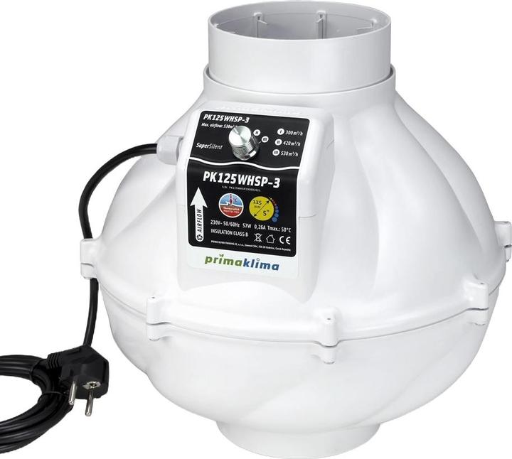 Produktbild Prima Klima Rohrventilator PK125WHSP-3