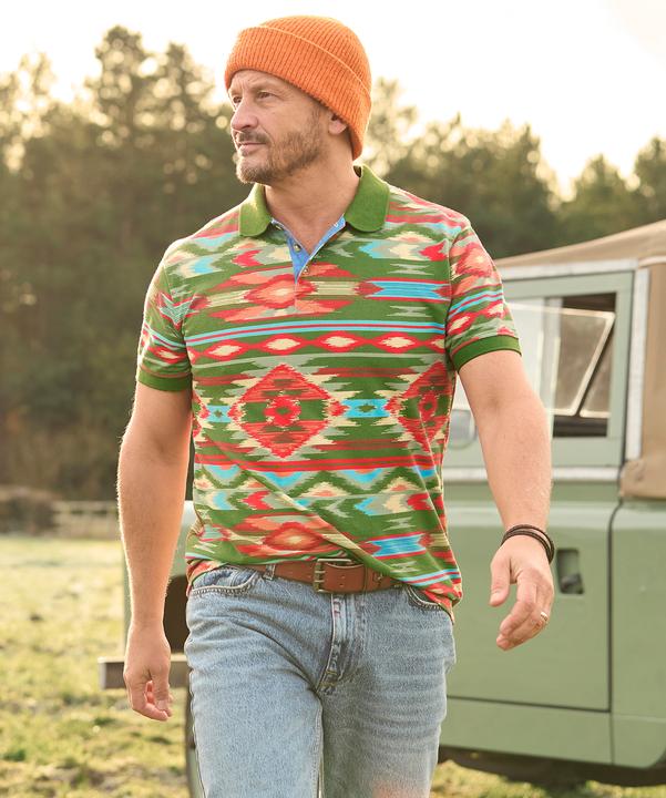 Immagine prodotto Joe Browns Vibrant Aztec Print Polo Shirt (S)