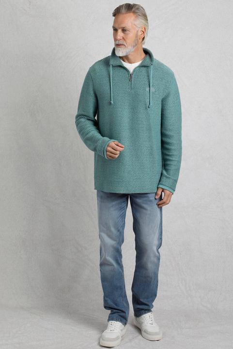 Produktbild Weird Fish Cruiser Pullover mit kurzem Reissverschluss (3XL)