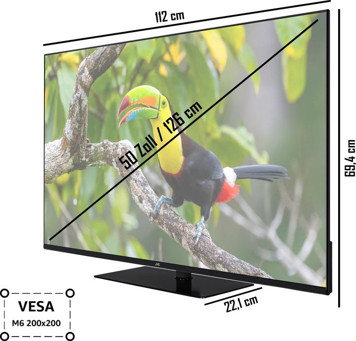 Immagine prodotto JVC LT-50VU6355 LED-TV (50", LED, 4K, 2023)