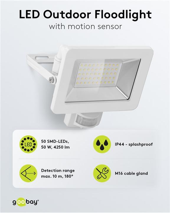 Actual product image Goobay LED outdoor spotlight (4260 lm, IP44)