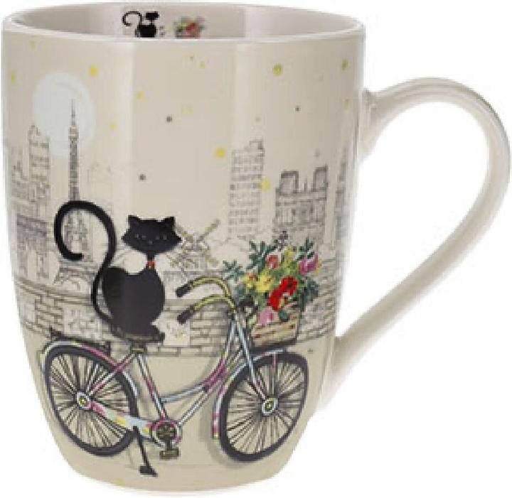 Actual product image Kiub round cup + box art paris chat vélo (340 ml, 1 x)