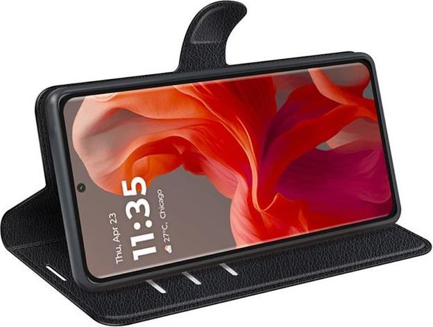 Produktbild MU Classic Litchi Leder Bookcover Series (Motorola Moto G85)