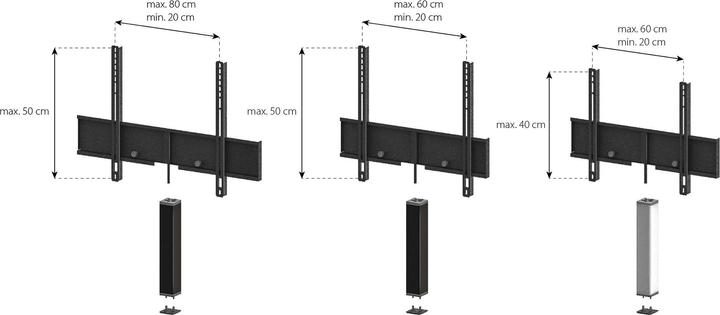 Produktbild Sonorous ST-ADP-HBLK-5060 TV-Halterung zu Starline & Studio-Line