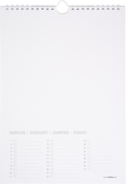 Image du produit Folia Calendrier permanent (A4, Allemand)