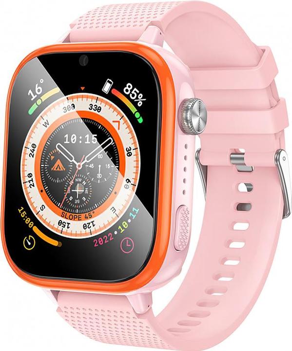 Hoco Headphone with microphone smartwatch for kids with call function 4G Y101 pink (4G)