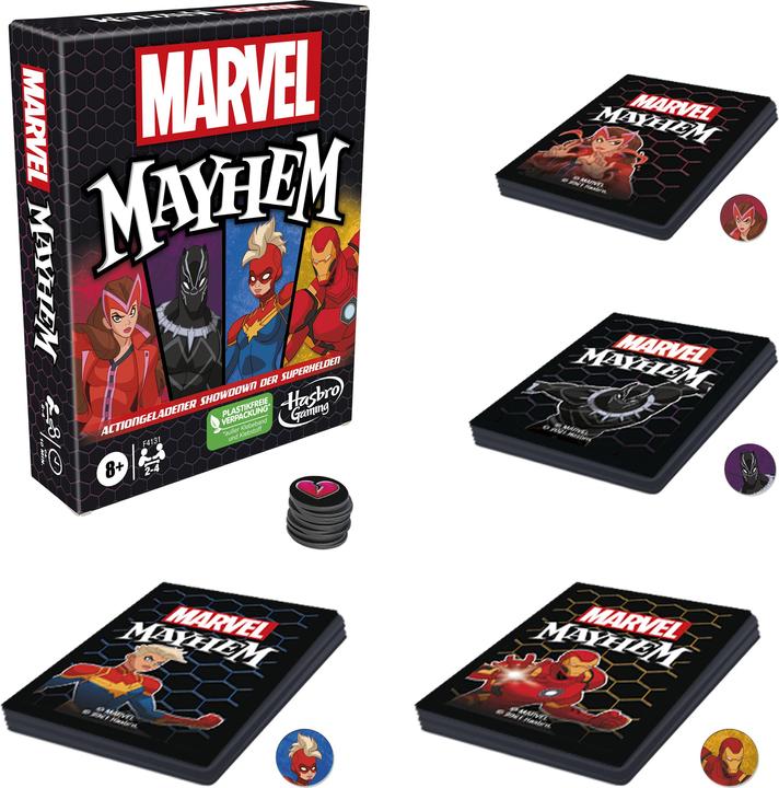 Actual product image Hasbro Gaming Card game Marvel Mayhem (German)