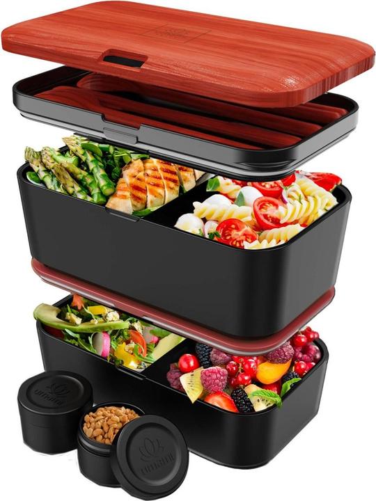 Actual product image Umami Bento Box Nestable L Rosewood Black