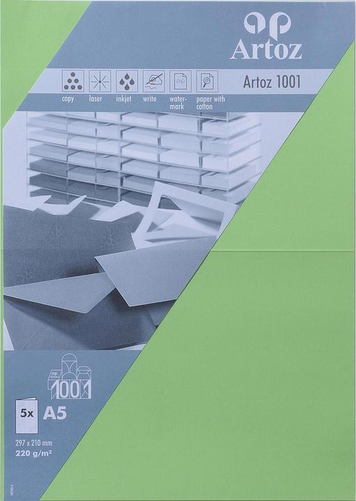 Produktbild Artoz Karten A5 (A5, 220 g/m², 5 x)