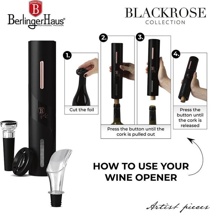 Produktbild BerlingerHaus Weinöffner Set (Elektrischer Korkenzieher)