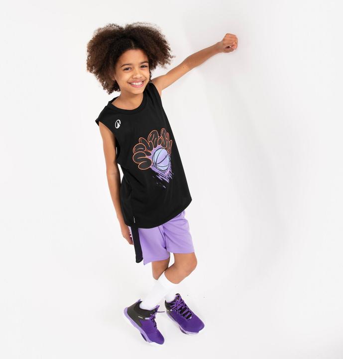 Produktbild Kipsta Kids' Sleeveless Basketball Jersey TS500 Fast - Black (12, 13, 14)