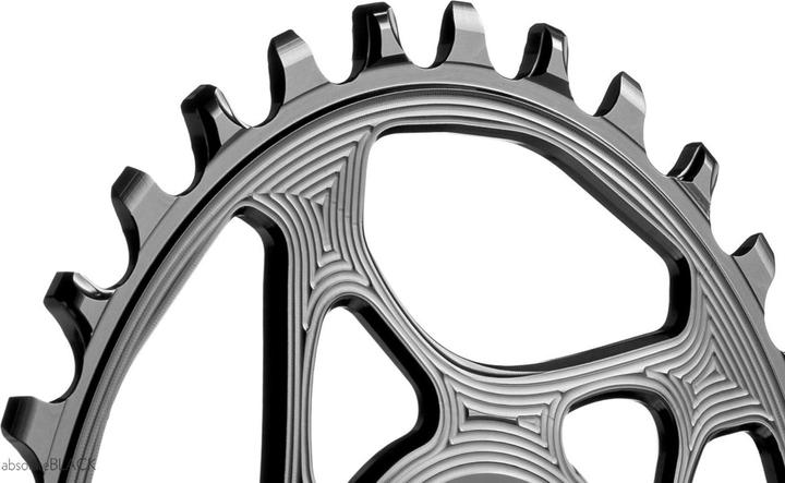 Immagine prodotto AbsoluteBLACK aBLACK MTB OVALE Cannondale Hollowgram montaggio diretto ingranaggio N/W NERO NERO (32)