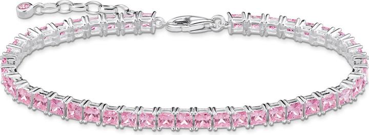 Produktbild Thomas Sabo Tennis-Armband pinke Steine silber (19 cm, 925er Silber)