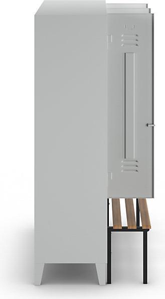 Image du produit Wolf Vestiaire avec banc en saillie (120 cm, 185 cm)
