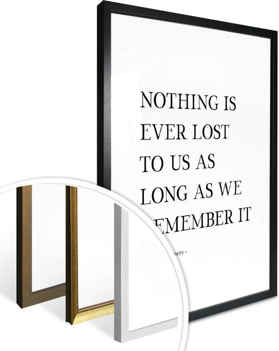Produktbild Trenddeko Nothing is ever lost... (50 x 60 cm)