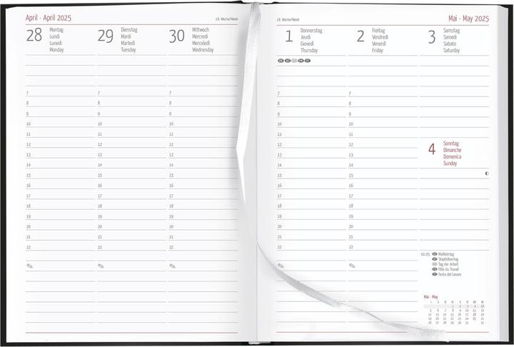 Produktbild Alpha Edition Campustimer Black 2024/2025 Semester-Planer, 15x21cm, Kalender mit 192 Seiten (15 x 21 cm, Deutsch)