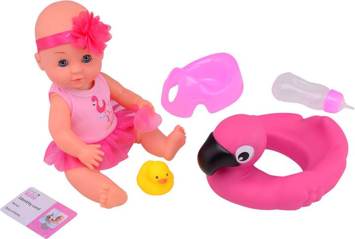 Actual product image Baby Rose Drinking and peeing doll, 30 cm with accessories