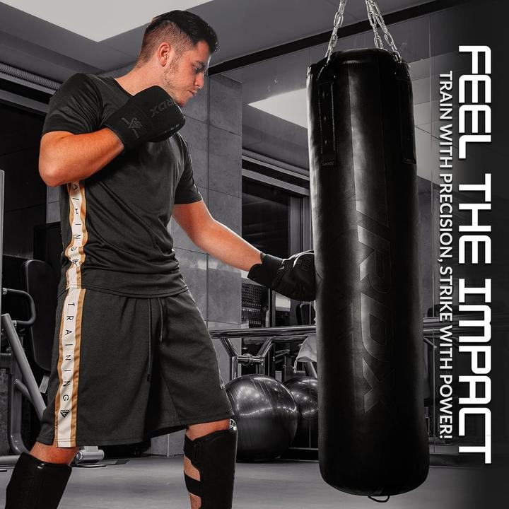 Actual product image Rdx Boxing Bag Mitts F6 Matte Golden (4 OZ)