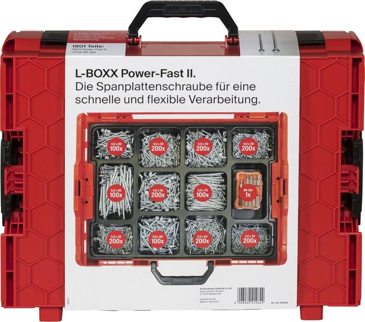 Fischer Action Power Fast II L-Boxx 102 (1801 Screws per piece)