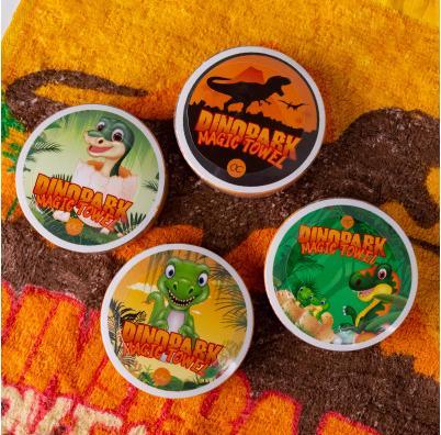 Actual product image Accentra Magic Towel 3254919 Dinopark Adventure (27 x 27 cm)